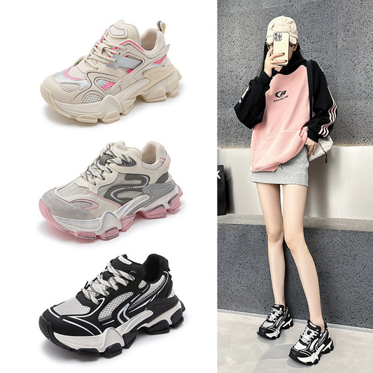 Women's Dad Autumn Korean Style Breathable Lightweight Women's Sports Shoes