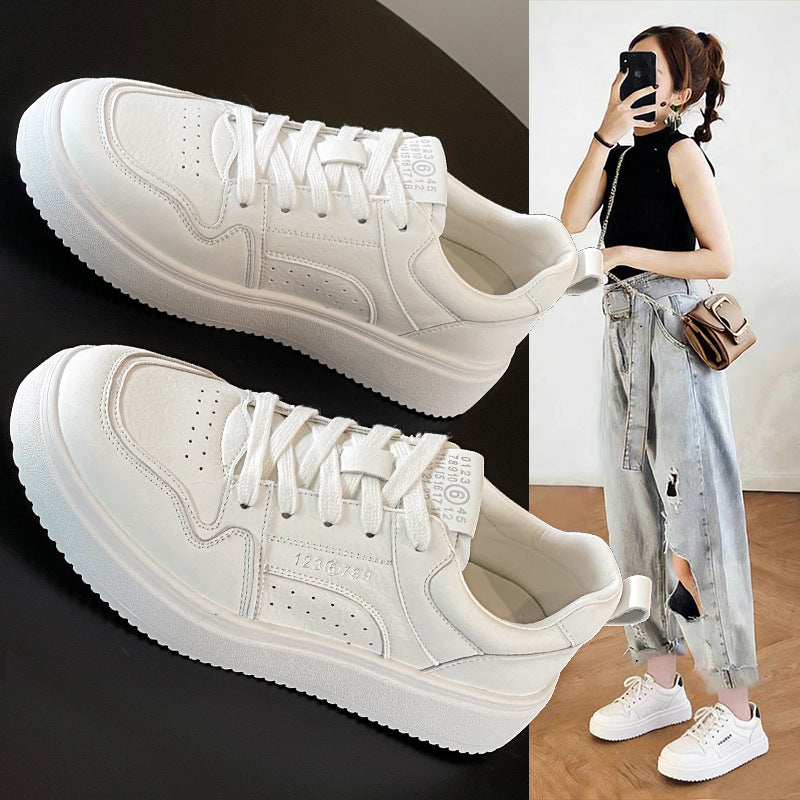 Women's White Spring Lightweight Soft Bottom Sneakers