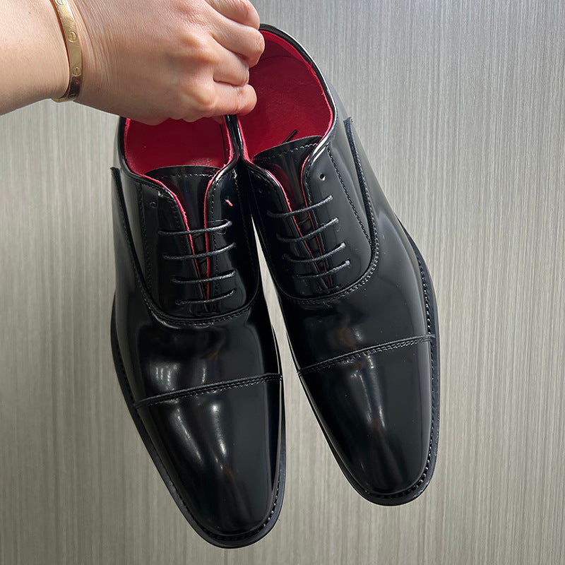 Men's Red Bottom Formal Wear Height Increasing Men's Shoes