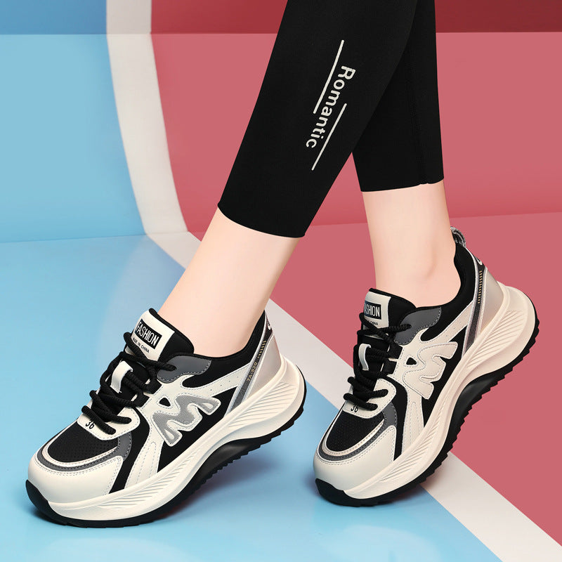 Women's Autumn Thick-soled Shock Absorbing Running Portable Women's Shoes