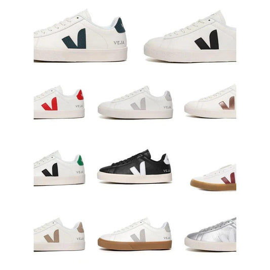 Women's & Men's French V-shaped White Classic Campus Couple Women's Casual Shoes