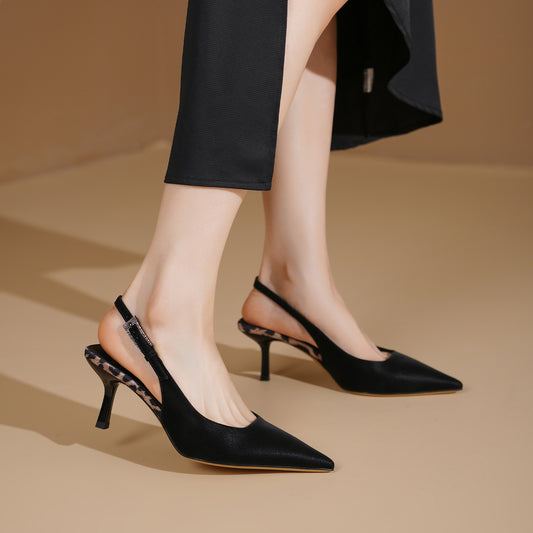 Women's Spring Pointed Stiletto High Shallow Mouth Heels