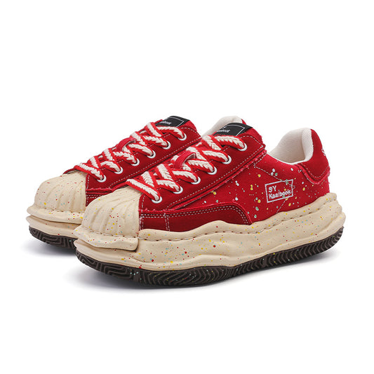 Women's & Men's National Fashion Design Dissoed Wheat Shell Men's Board Shoes