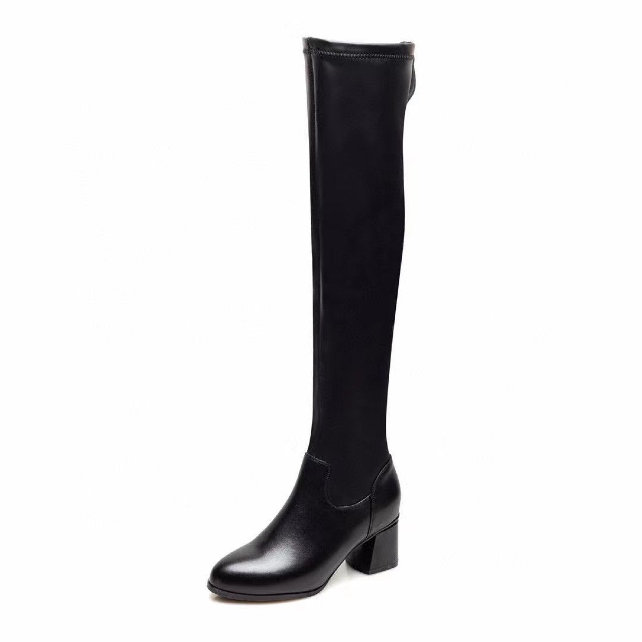 Women's High Genuine Long Skinny Autumn Stretch Women's Leather Boots