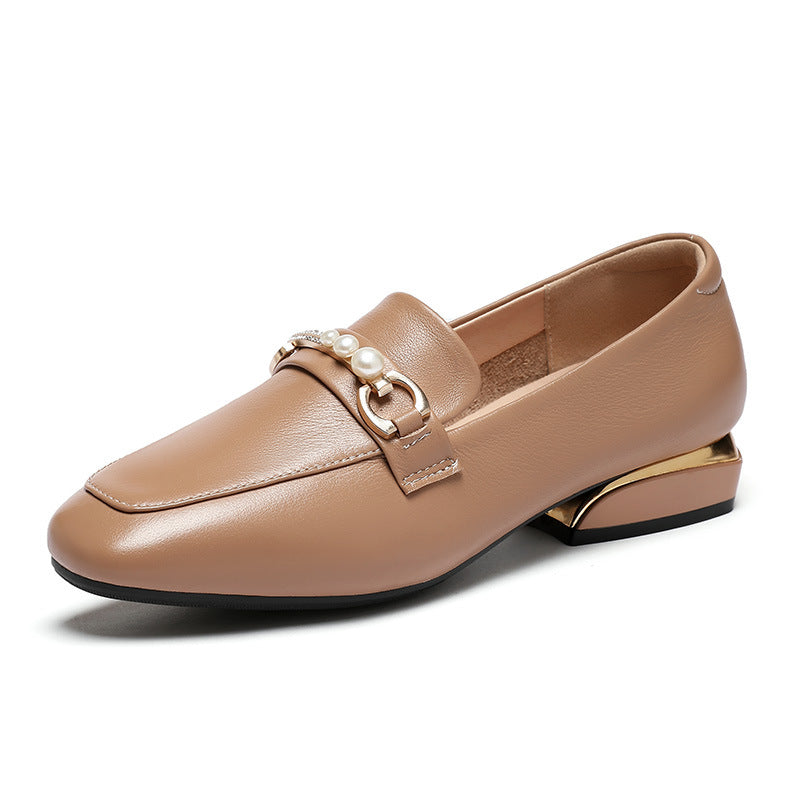 Women's Summer Thin British Style Thick Bottom Retro Lace Up Women's Shoes