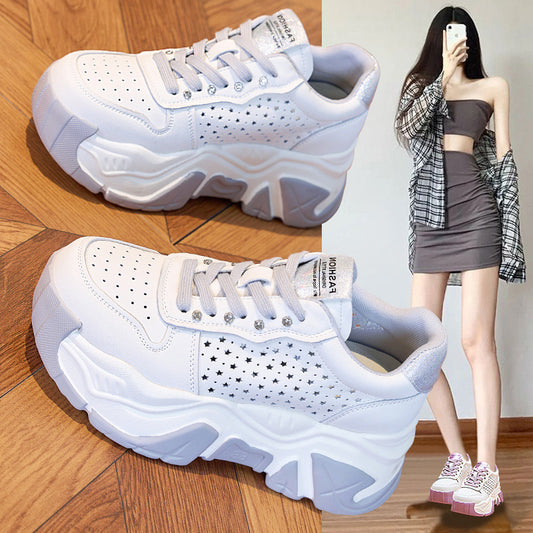 Women's Dad Summer Genuine Super Popular Thick Sneakers