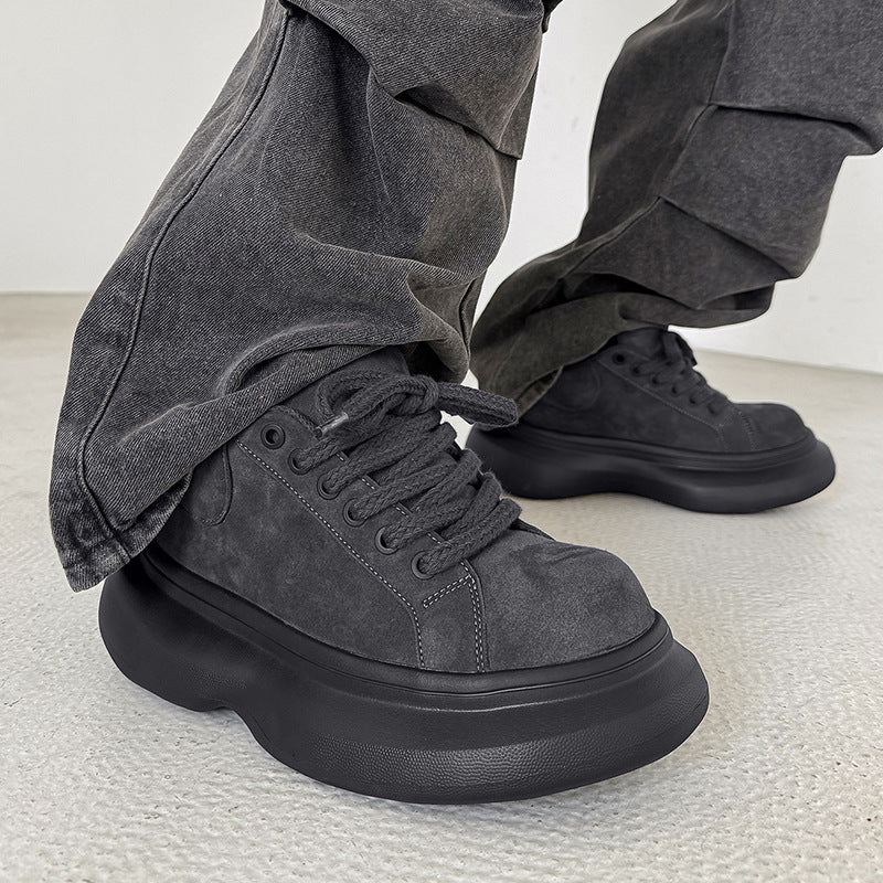 Men's Comfortable Platform Elevator Wild Trendy Low Men's Board Shoes