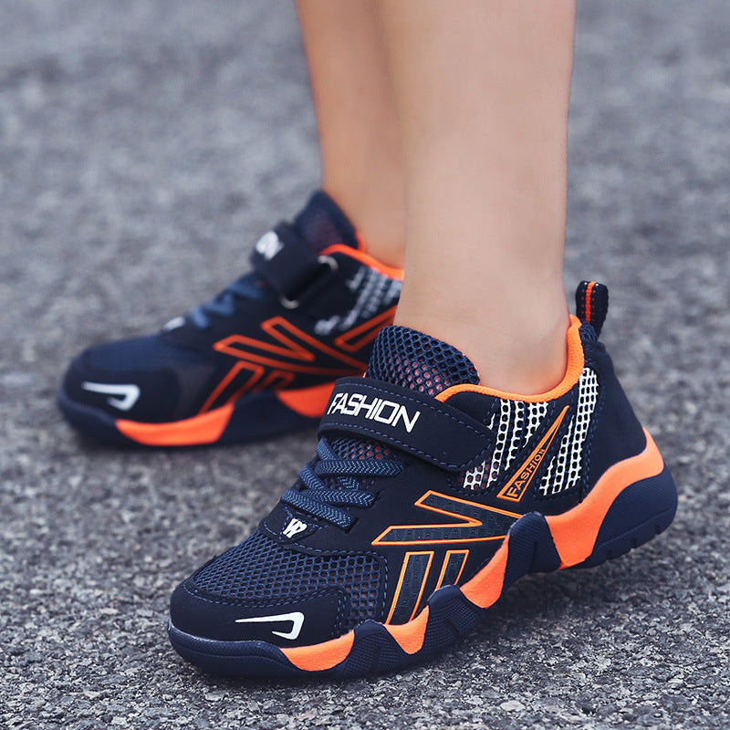 Children's Boys Summer Running Mesh Breathable Medium Kid's Sneakers