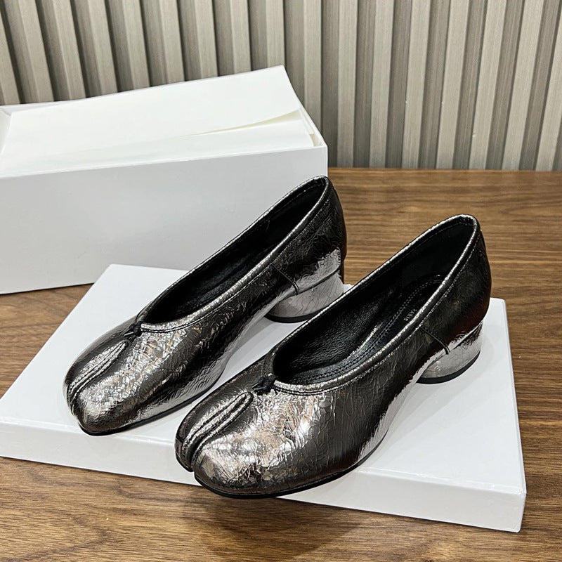 Women's High Version Mid Full Trotter Ballet Heels