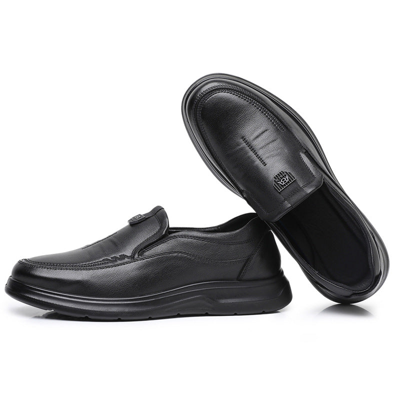 Men's Leisure Comfort Trend Flat Pumps One Pedal Leather Shoes