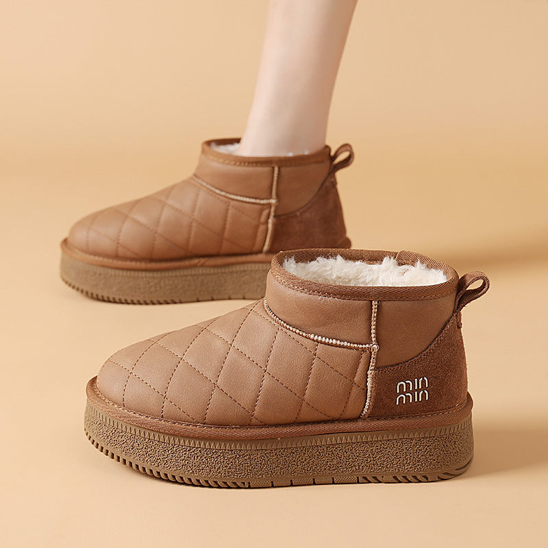 Women's Warm Winter Versatile Platform Elevator Ankle Snow Boots
