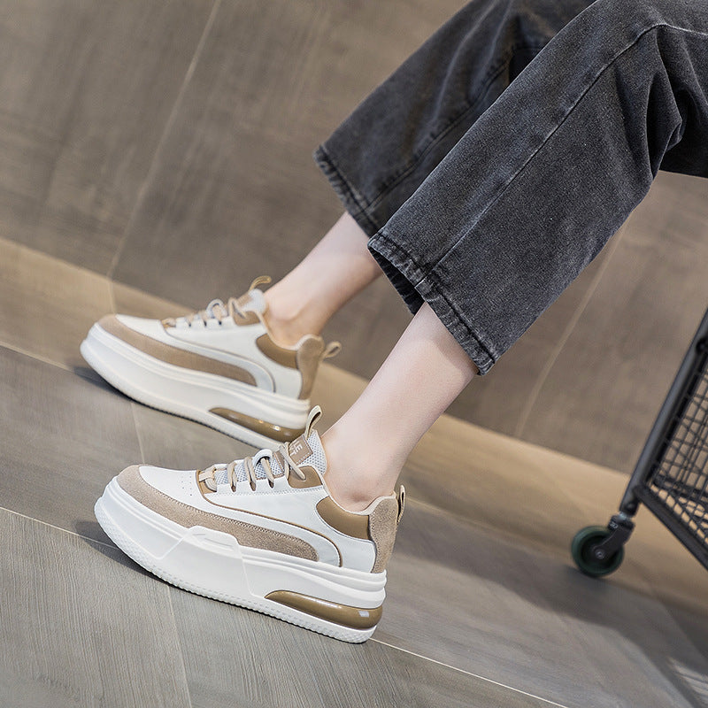 Women's White Autumn Korean Style Niche Fashion Casual Shoes