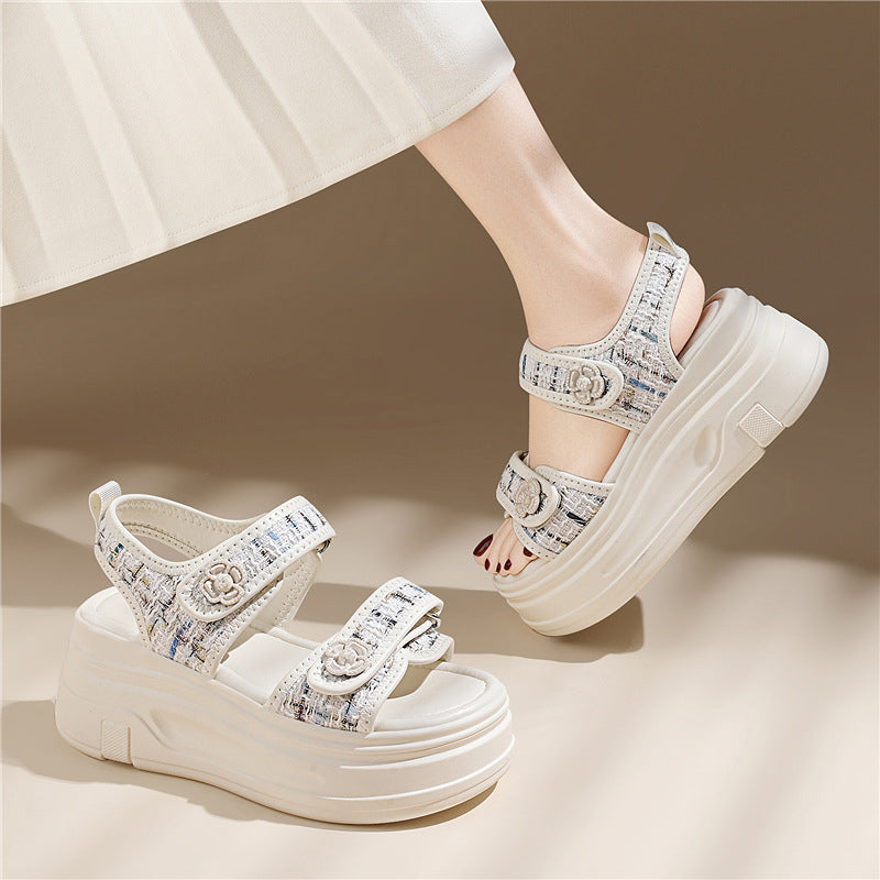 Women's Summer Small Genuine Height Increasing Sports Sandals