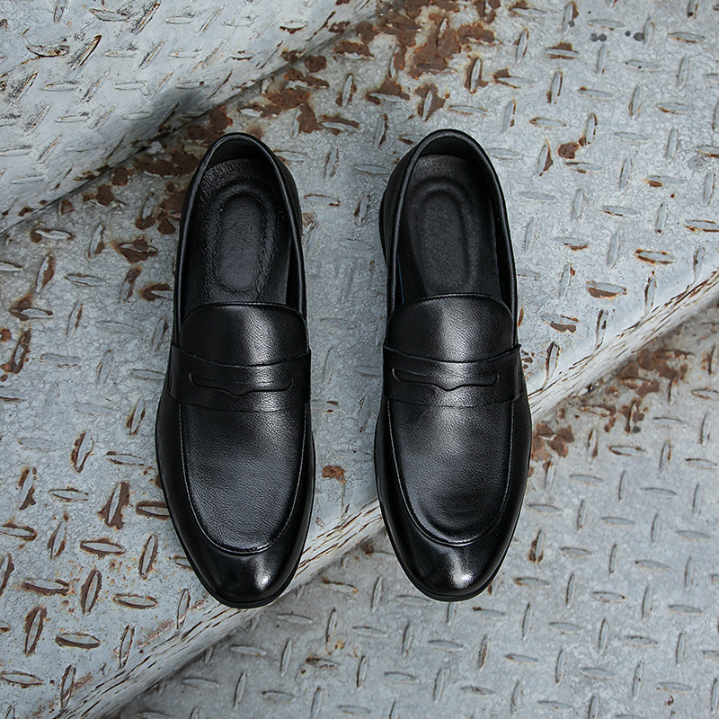 Men's Autumn Formal Wear Gentleman British Style Soft Bottom Men's Business Leather Shoes