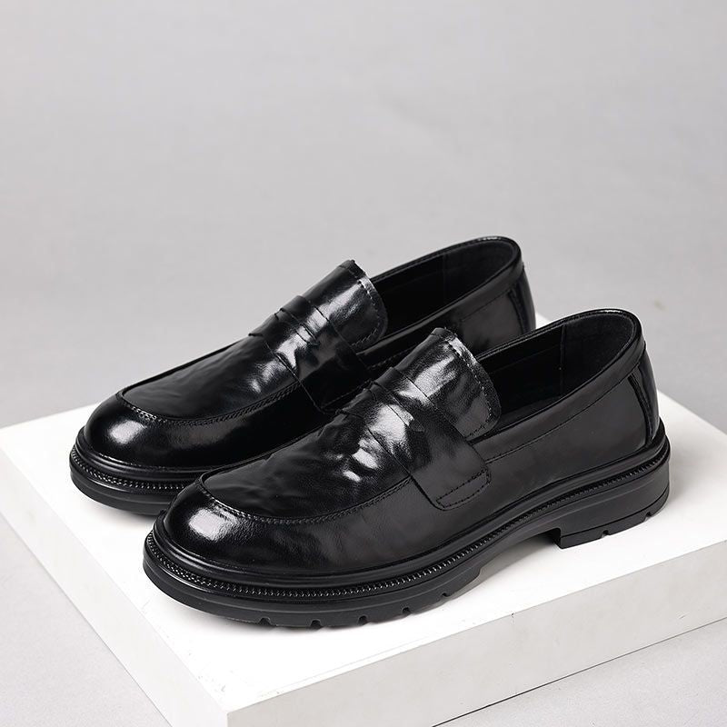 Men's Genuine Formal Wear Breathable Business Wedding Men's Casual Leather Shoes