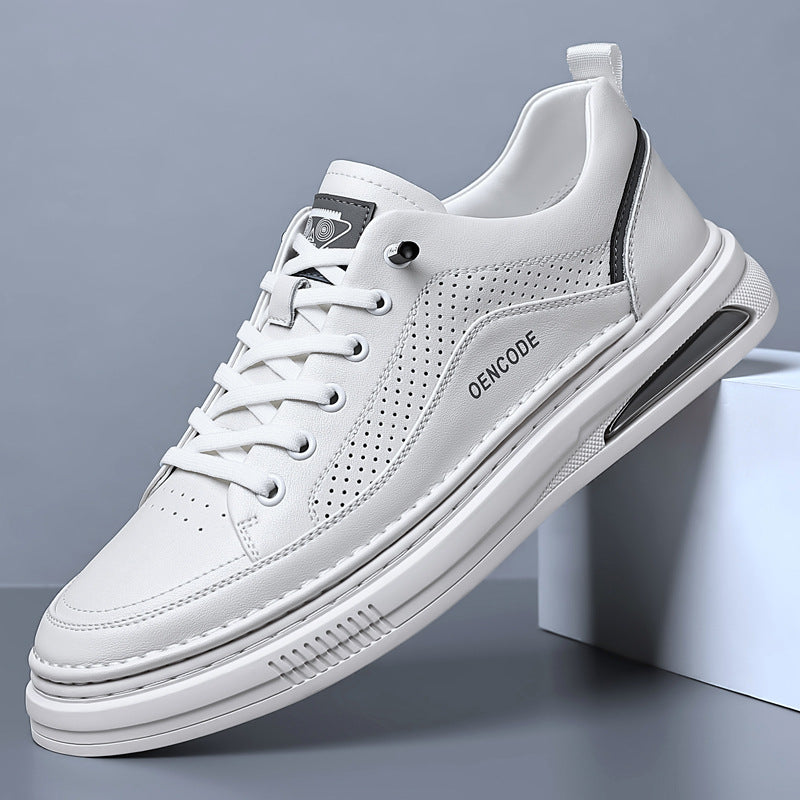 Men's Summer Fashionable Cattlehide Fashion Sports Breathable Casual Shoes