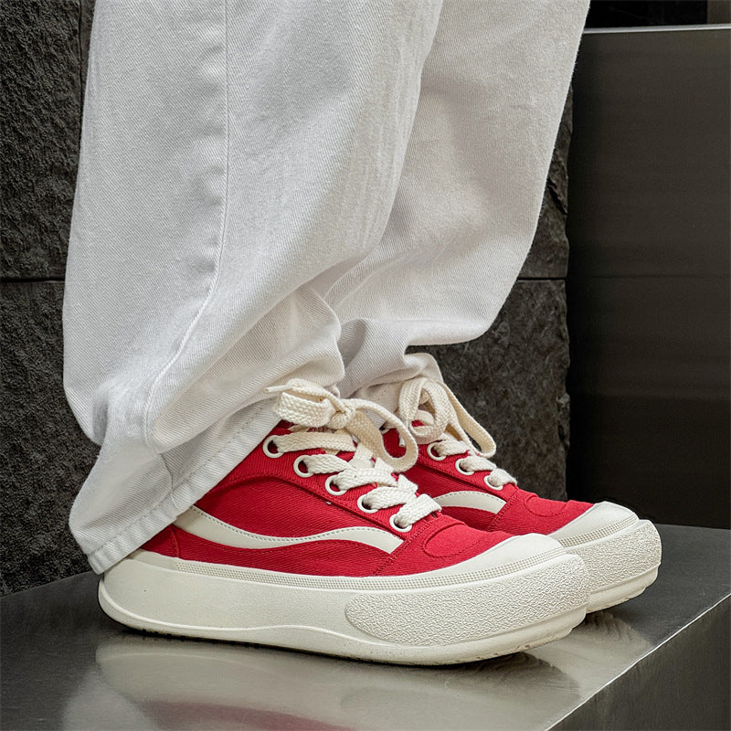 Women's & Men's Ugly Cute Crooked Big Toe Thick Bottom Increased Niche Sneakers