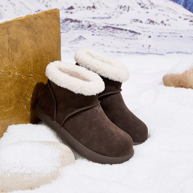 Women's Increasing Insole Fleece-lined Thickened Fur Integrated Women's Snow Boots