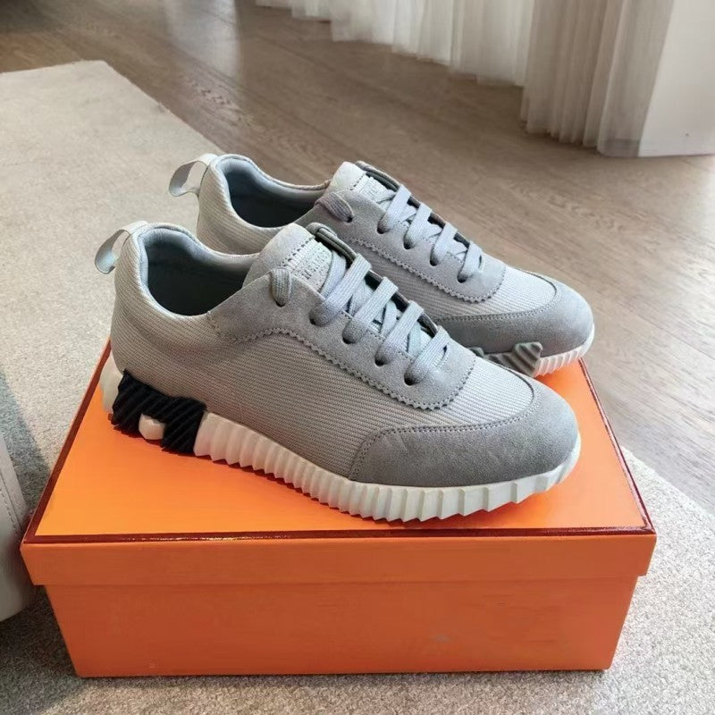 Low-cut Sports Frosted Stitching Mesh British Youth Casual Shoes