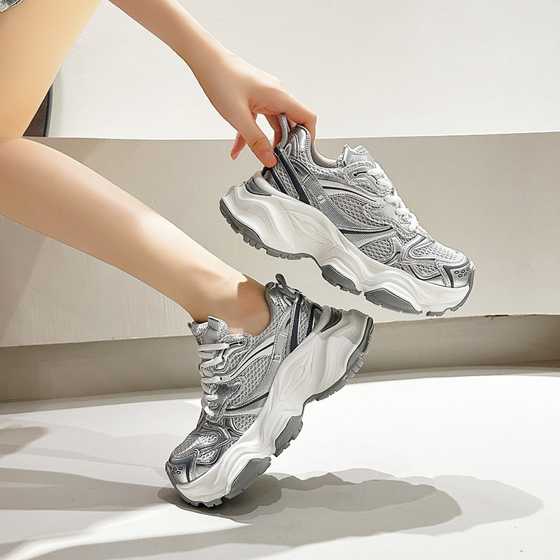 Women's Film Bottom Dad Autumn Thick Breathable Sneakers