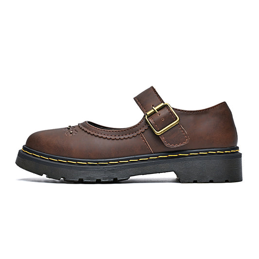 Women's Mary Jane Large Size British Fashion Single Women's Shoes