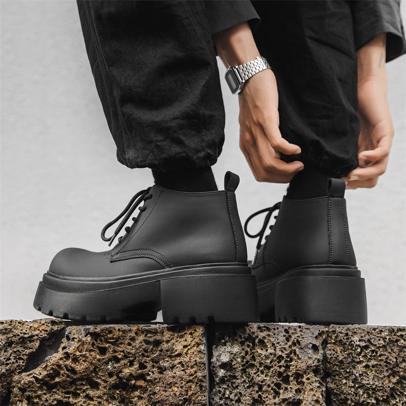 Men's Style Thick Bottom Short Martin Trendy Boots