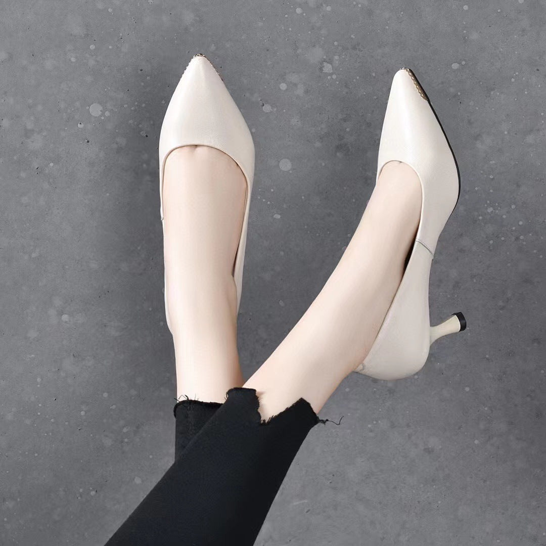 Women's Pointed High Stiletto Low-cut Soft Small Women's Shoes