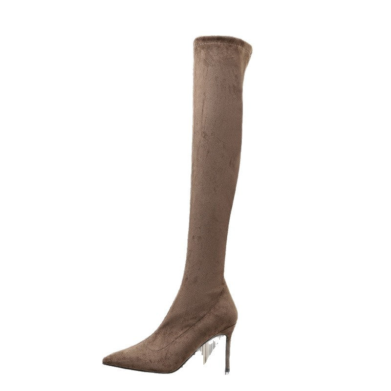 Women's Over The Knee No Drop Tube Heels