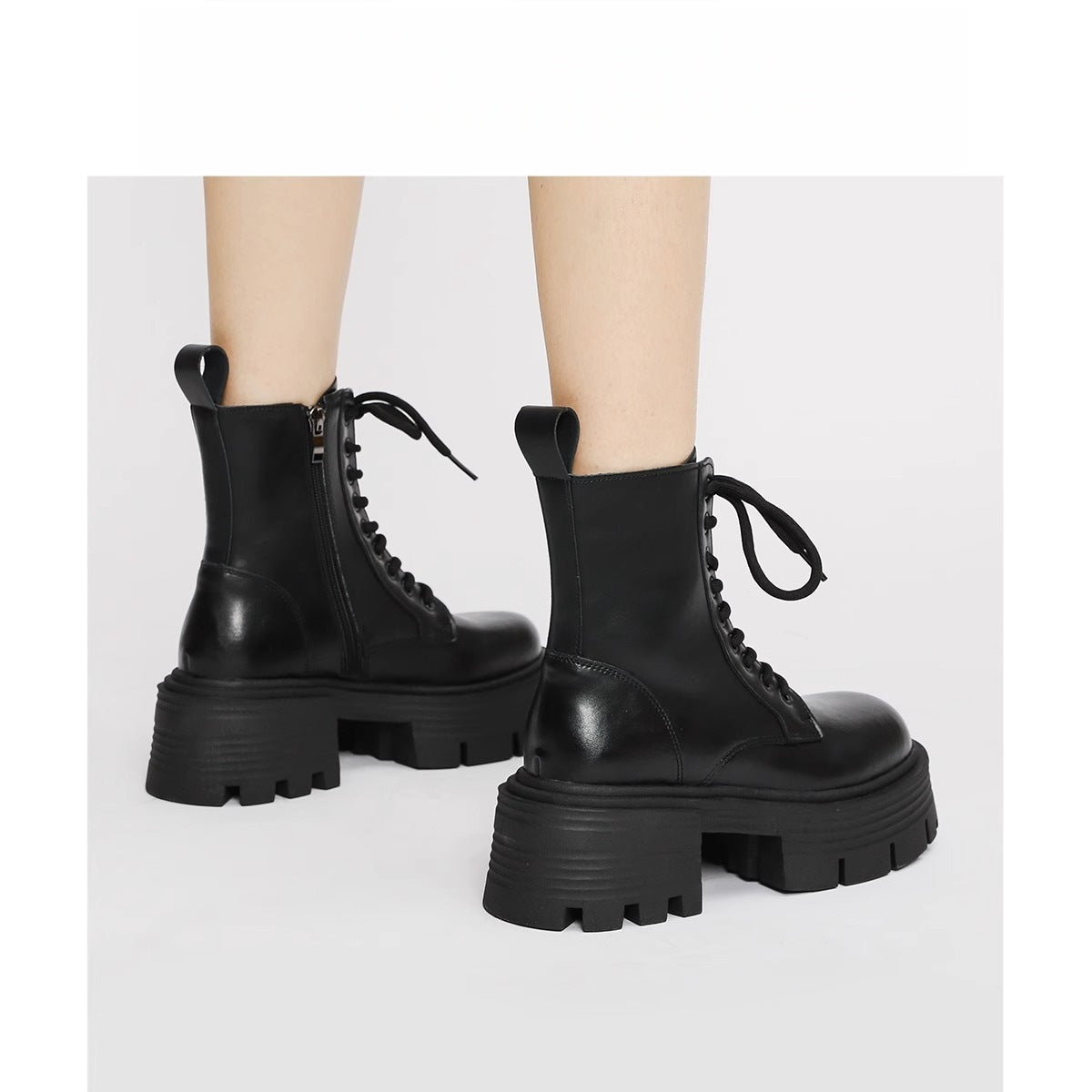 Women's Martin Small Thick-soled Height Increasing British Style Boots