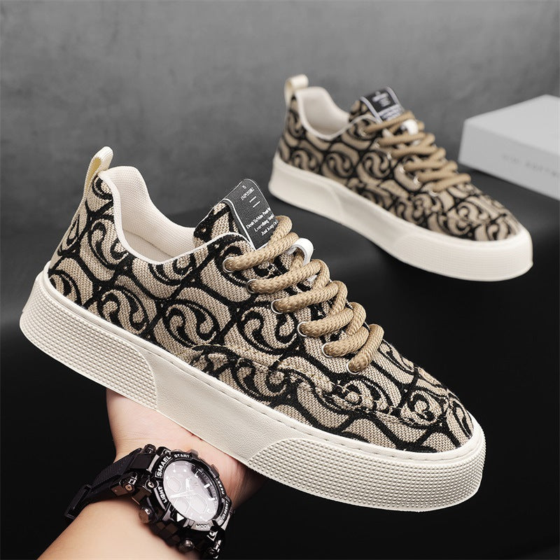 Men's Summer Breathable Trendy Soft Bottom Skateboard Casual Shoes