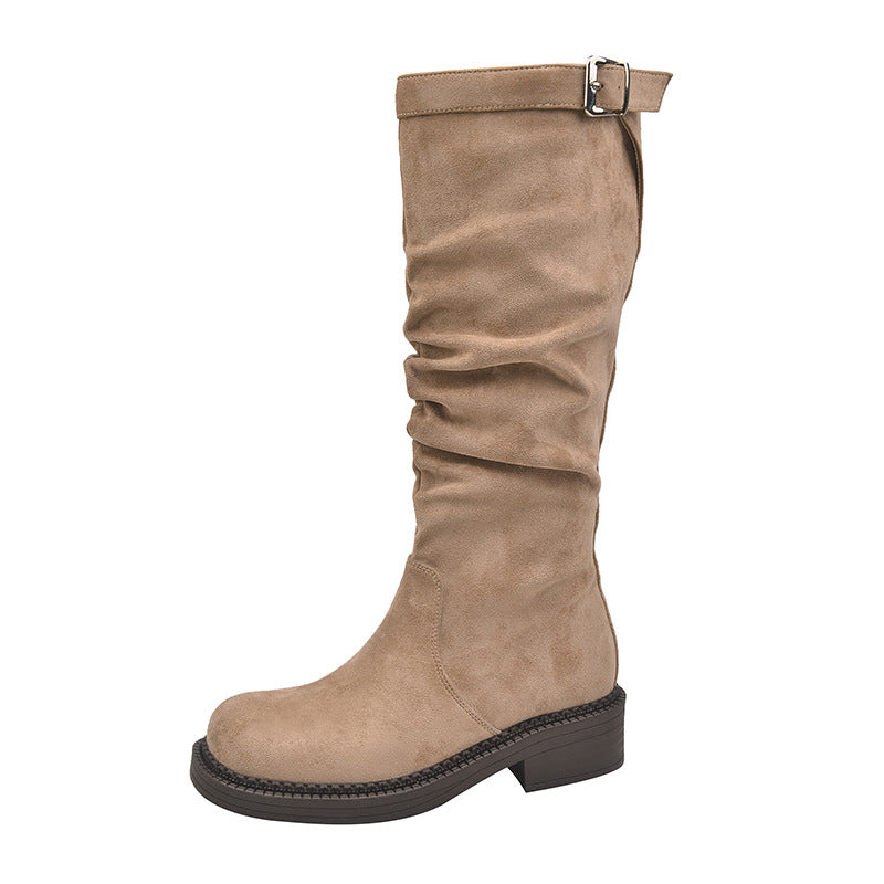 Women's Style Thick Leg Big Tube Circumference Boots