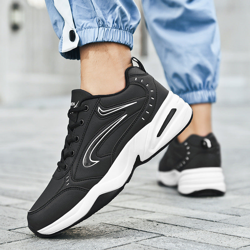 Men's Black Tendon Sole Waterproof Dad Plus Size Men's Sports Shoes
