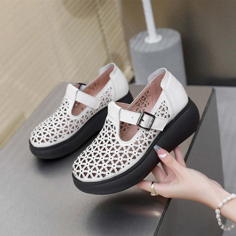 Women's Style Genuine Platform Mom Plus Size Casual Shoes