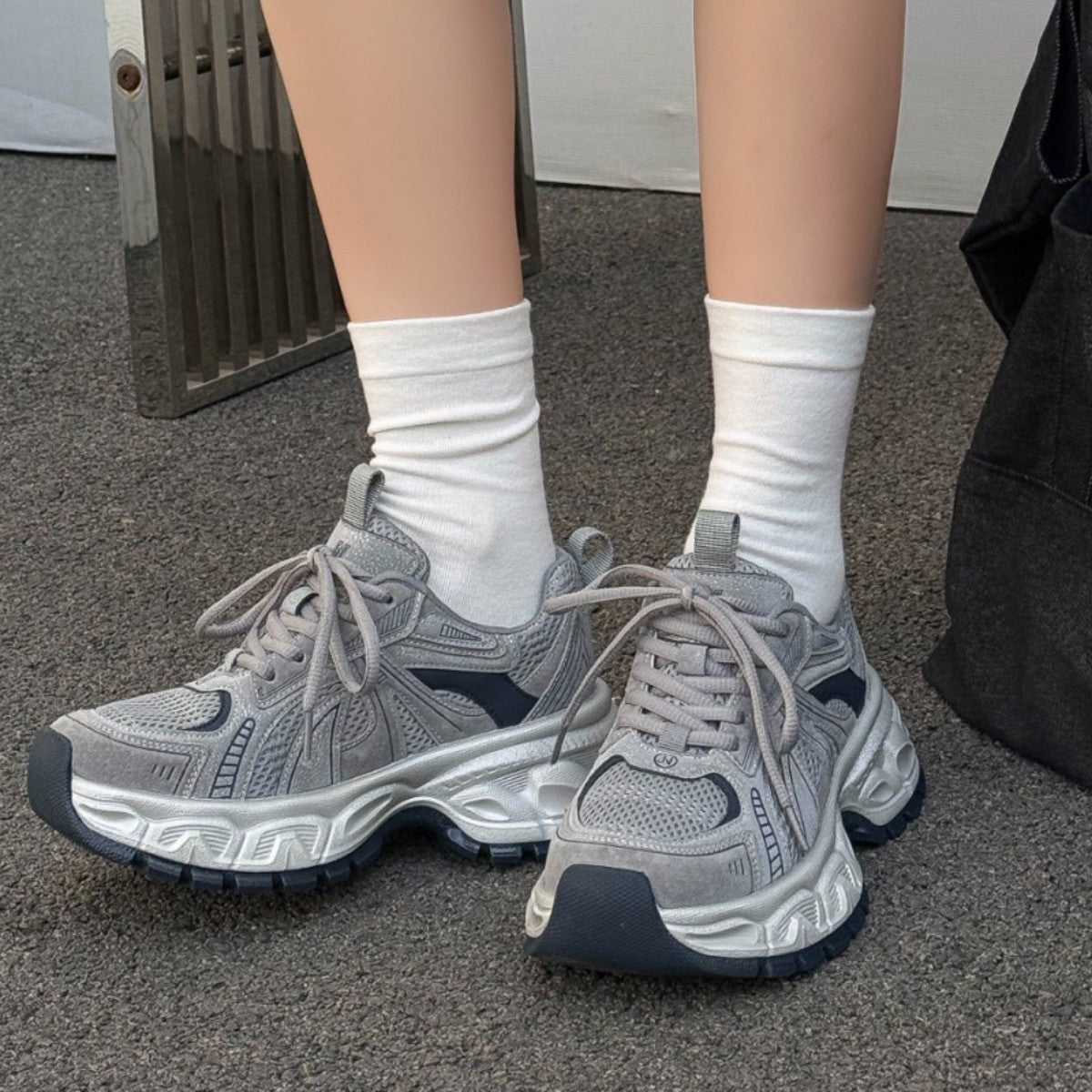 Women's Dad Spring Small Height Increasing Thick Women's Casual Shoes