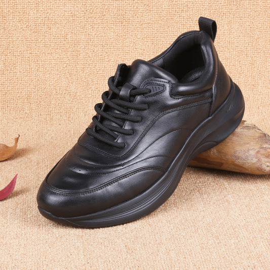 Men's Breathable Sports Outdoor First Layer Cowhide Leather Shoes