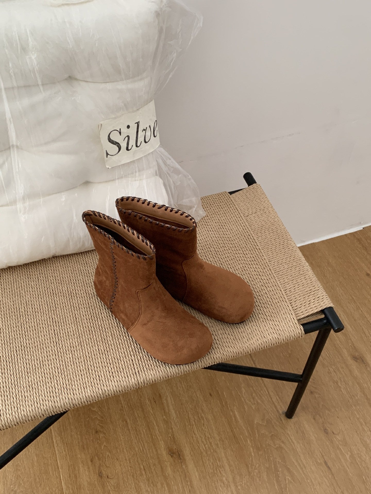 Women's Ethnic Style Retro Soft Martin With Skirt Western Inner Women's Leather Boots