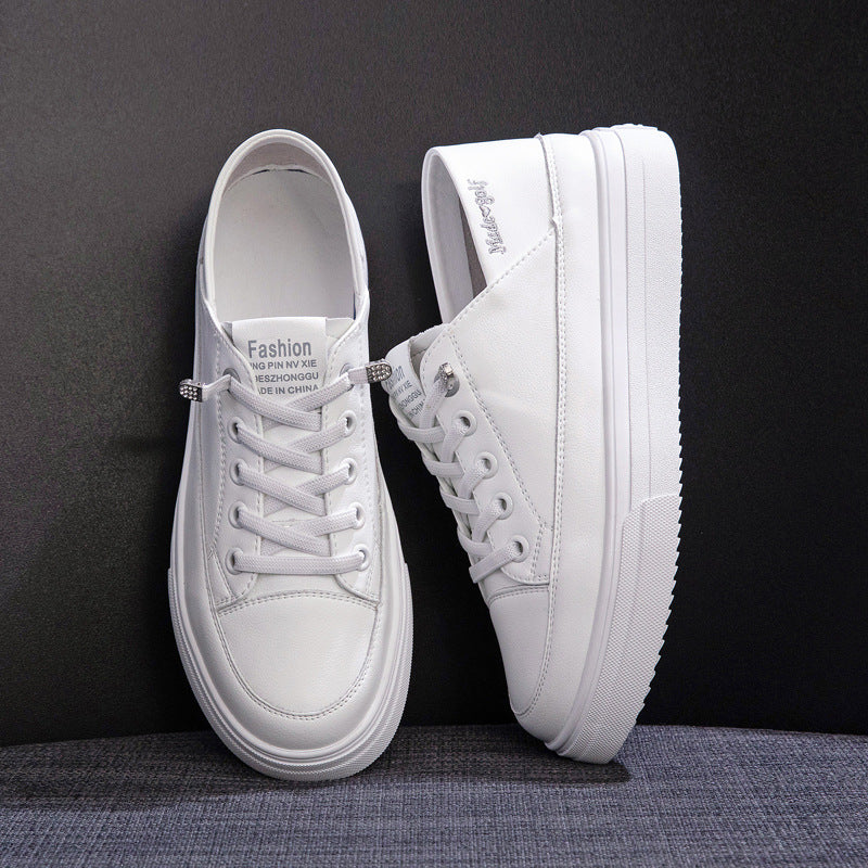 Women's Genuine Single-layer Spring Flat Step-on Slip-on Casual Shoes