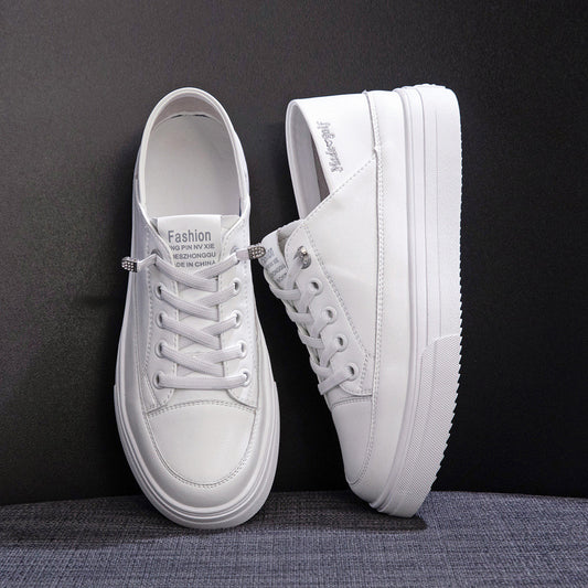 Women's Genuine Single-layer Spring Flat Step-on Slip-on Casual Shoes