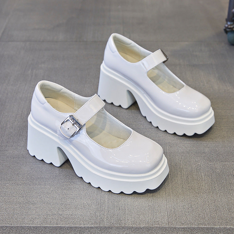 Women's Thick With British Style Small Niche Women's Shoes