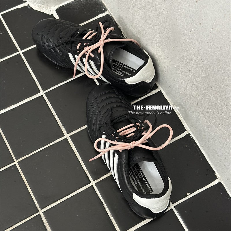 Women's Head Flat German Training Spring Retro Color Casual Shoes