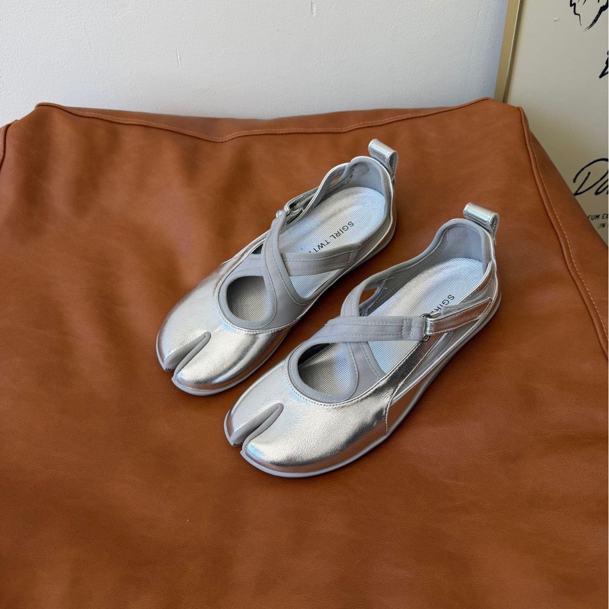 Women's Split Toe Mary Jane Flat Ballet Casual Shoes