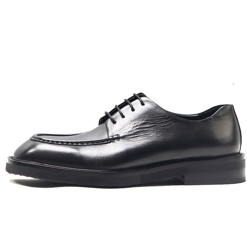 Men's Cowhide Good Year Big Toe Derby Leather Shoes