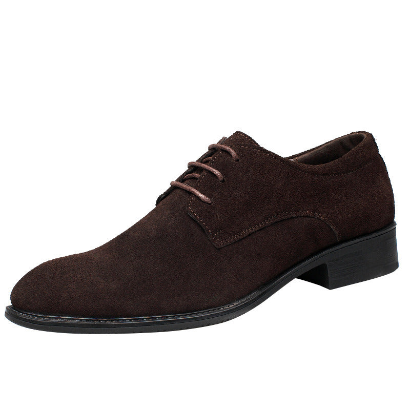 Men's Matte Derby Breathable Suede Plus Size Casual Shoes