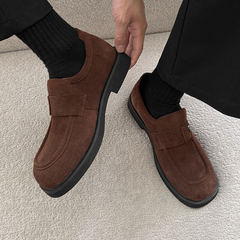 Men's British Style Summer Slip-on Suede Loafers