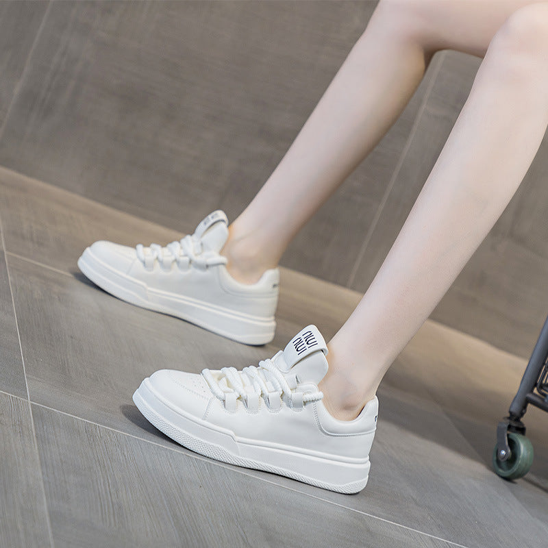 Women's Home Platform White Spring Thick Bottom Color Women's Casual Shoes