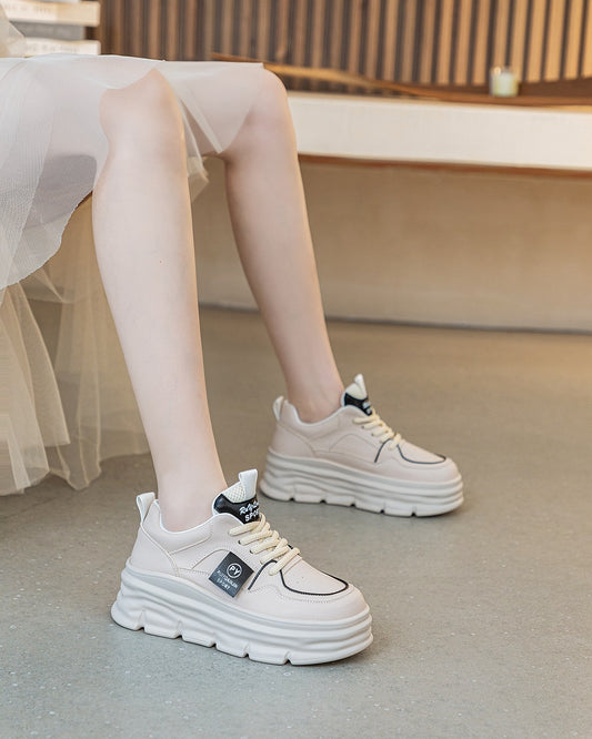 Women's Korean Style Versatile Slip-on Muffin Platform Women's Casual Shoes