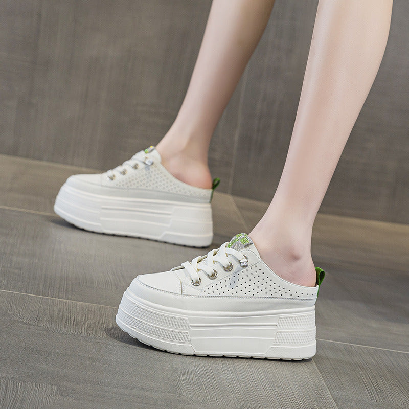 Women's Authentic Toe Box Half Height Increasing Women's Casual Shoes