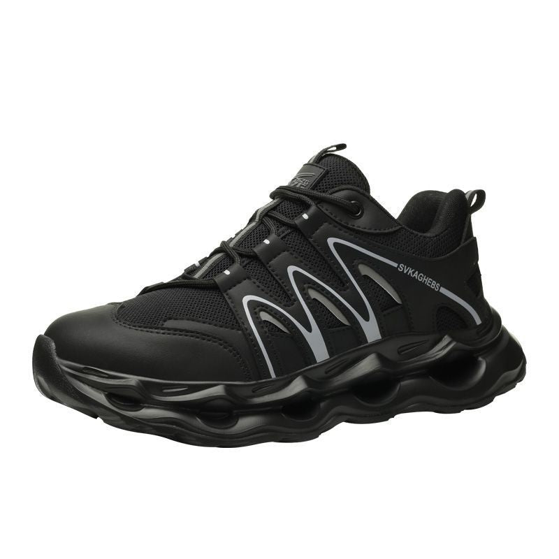 Men's Toe Cap Comfortable Soft Bottom Increase Building Men's Canvas Shoes