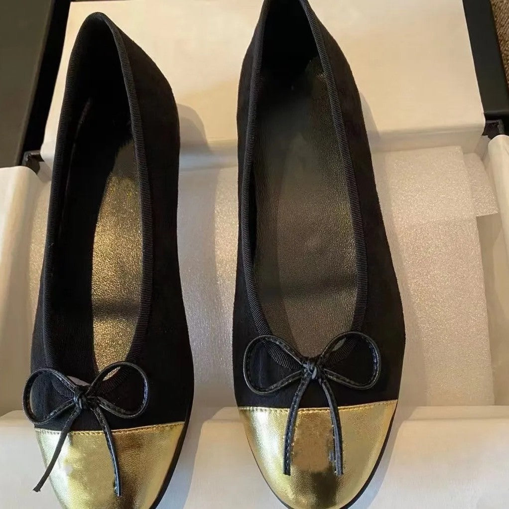 Women's Bowknot High Large Size Summer Pointed Temperament Chunky Heels