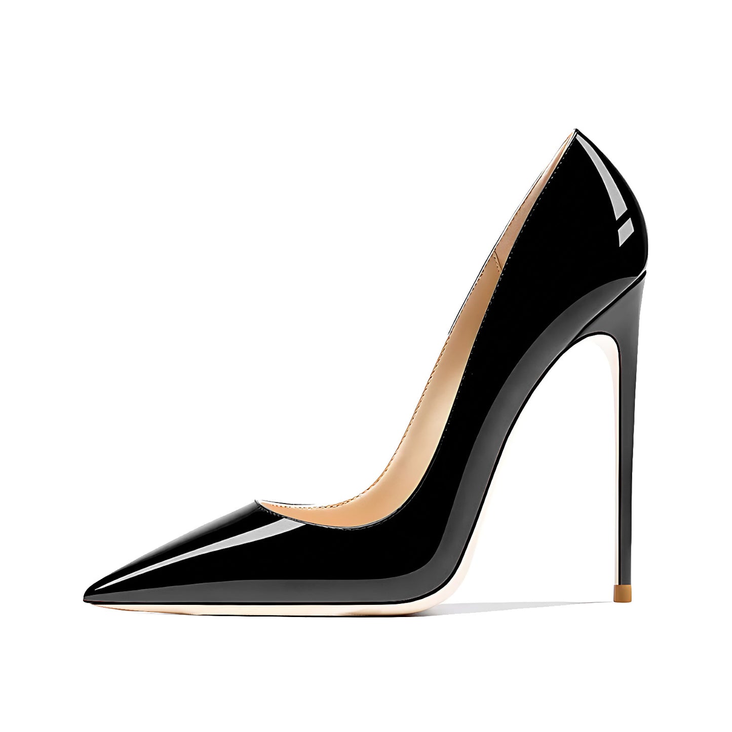 Upgraded Pointed Toe Shallow Mouth Patent Women's Fashion Shoes